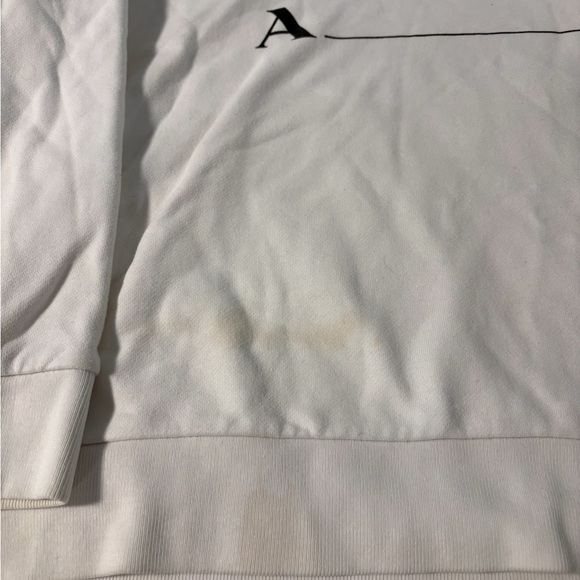 Prada White Cream Hoodie Size S Cozy Style Clean Aesthetic Loungwear Streetwear - Picture 14 of 16